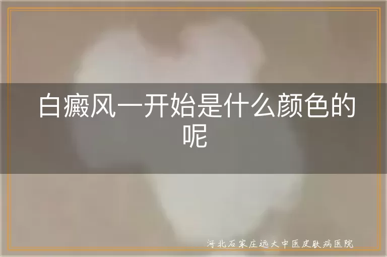 白癜风初期颜色什么样,白癜风斑块最初色泽,白斑刚出现时颜色是怎样的